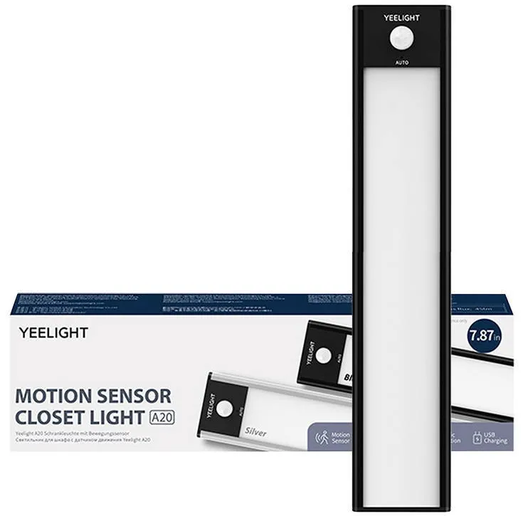 Yeelight Lumina pentru dulap Negru 20cm 2700K
