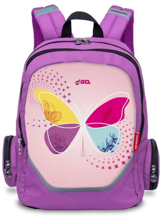 Nikidom Rucsac scoala Roller Go - Butterfly