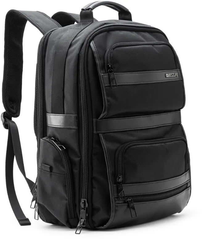 BestLife Geanta Aster, 30x42x10cm, compartiment laptop si tableta 15.6 inch, negru
