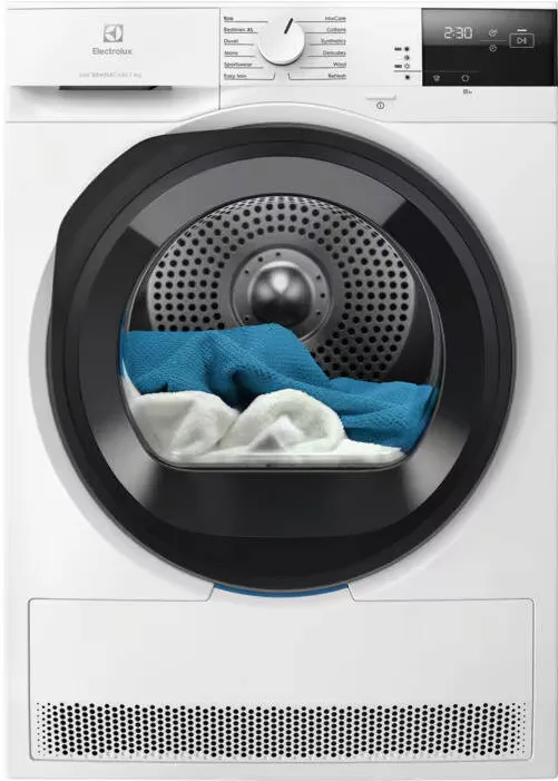 ELECTROLUX Uscator de rufe EW6D295GE, Pompa de caldura, 9 kg, Clasa C, MixCare, SensiCare, EasyClean, Alb