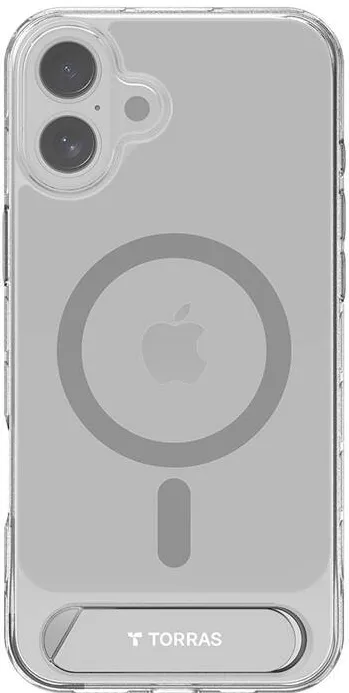 Torras Torras phone case Pstand for iPhone 16 Plus (transparent)