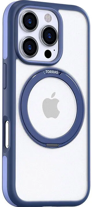 Torras Torras phone case Pstand for iPhone 16 Pro (navy blue)