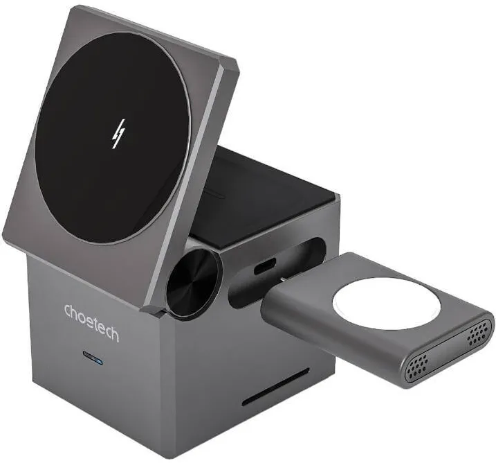 choetech Ładowarka indukcyjna Choetech T632-F 3w1 15W (czarna)