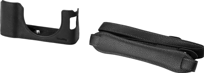 Husa jumatate piele SmallRig 4700 cu curea pentru Fujifilm X100VI negru
