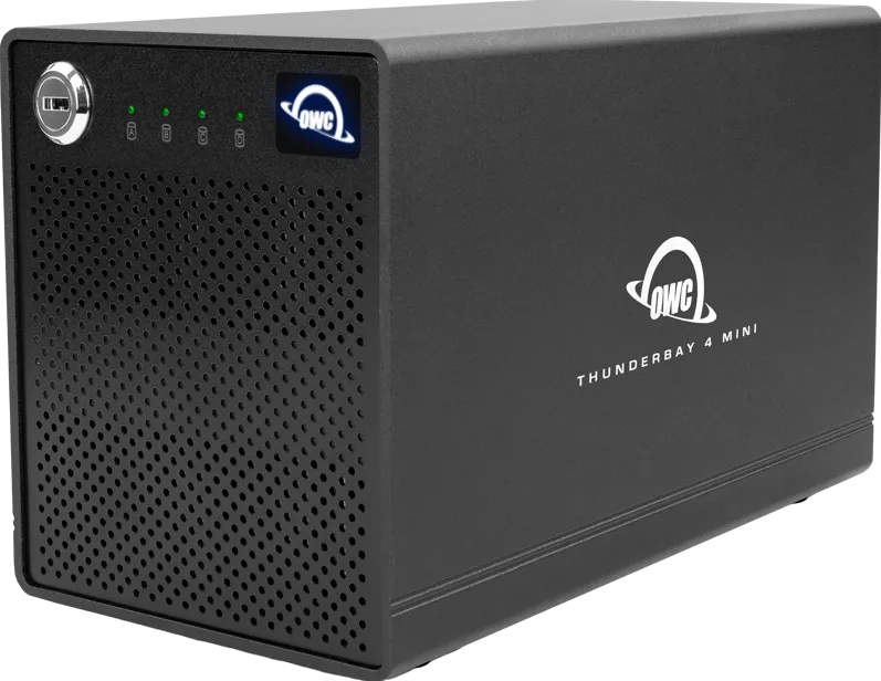 Rack OWC OWC ThunderBay 4 mini ProGrade 4-DriveTB3 Mac/Win(2xTB3 Ports,w/Softraid RAID 0/1/4/5/1+0) 8TB