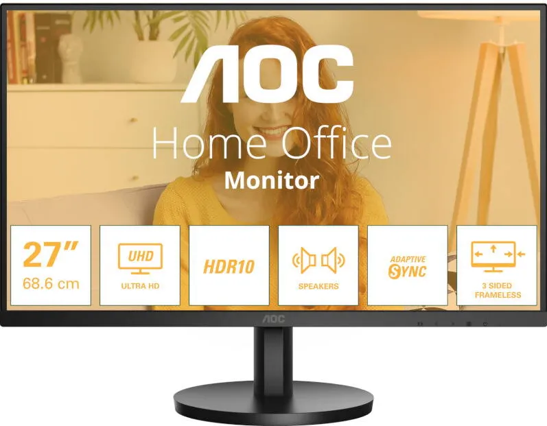 Monitor AOC U27B3A 27 inch UHD IPS 4 ms 60 Hz HDR