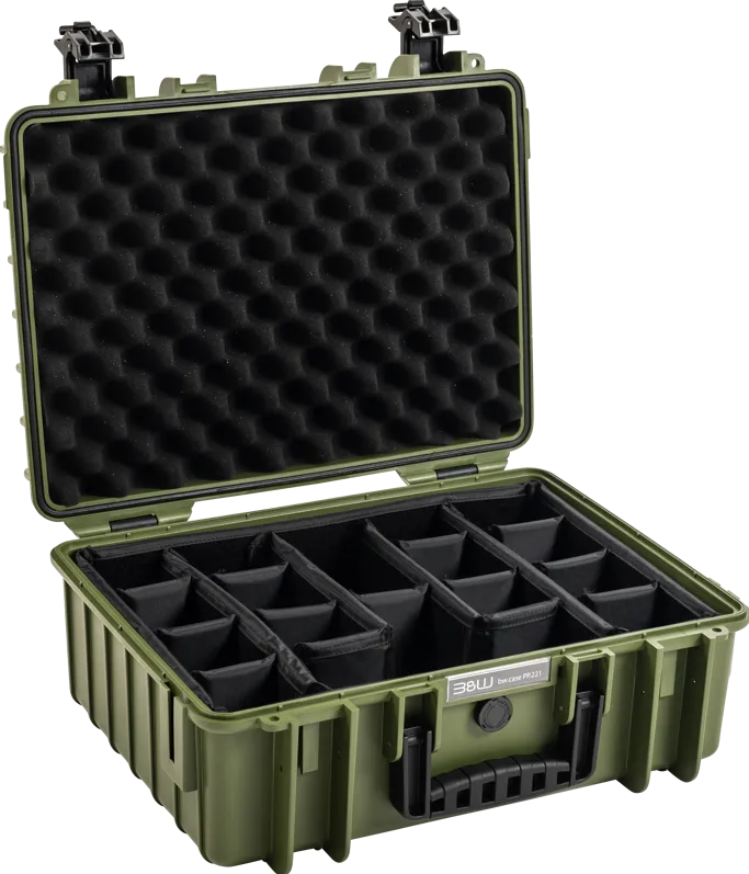 BW Outdoor Cases Type 5000 / Bronze green (divider system)