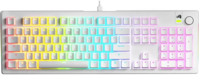 Tastatura Glorious Gaming GMMK 3 White RGB 100% Prebuilt, Fox MX Switch, Mecanica