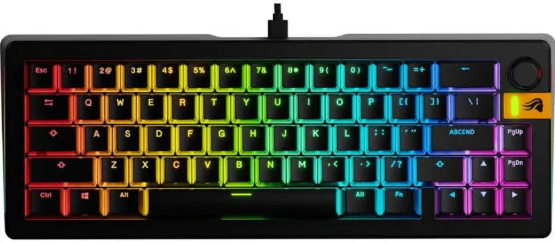 Tastatura Glorious Gaming GMMK 3 HE RGB 65% Prebuilt, Fox HE Switch, Mecanica