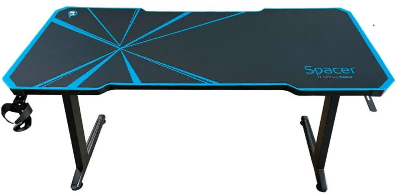 Birou Gaming Spacer SPGD-RGB-140-02 Black