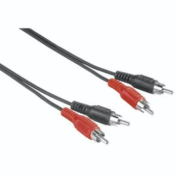 HAMA Audio Cable, 2 RCA Plugs - 2 RCA Plugs, 1.5 m