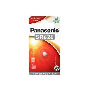Panasonic "SR626" Button Cell, 1.55V, Silver Oxid