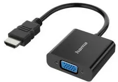 Adaptor HAMA Video Adapter, HDMI™ Plug - VGA Socket, Audio Socket, Full-HD 1080p