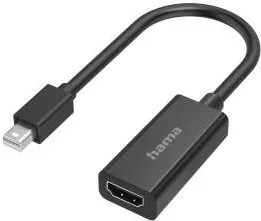Adaptor HAMA Video Adapter, Mini DisplayPort Plug - HDMI™ Socket, Ultra-HD 4K