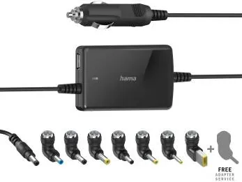 Alimentator Laptop HAMA "Slim & Light" Universal Car Notebook Power Supply Unit, 15 - 19 V/70W