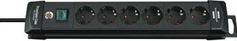 Brennenstuhl Multi Socket "Premium", 6 Sockets, 3m, Black