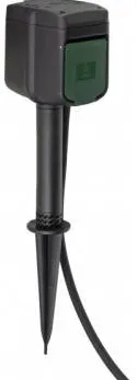 Brennenstuhl "brennenstuhl®Connect" WiFi Garden Socket, 2-way, IP44, earth spike, 10m