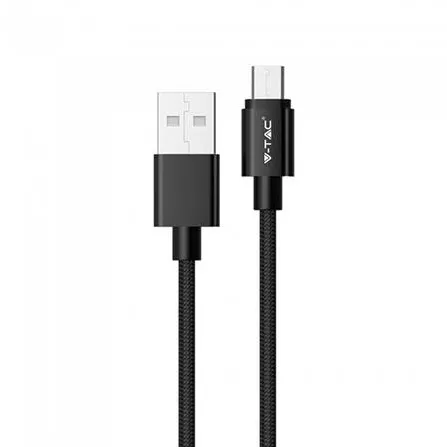 V-TAC CABLU MICRO USB 1M PLATINUM EDITON - NEGRU