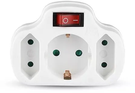 Adaptor V-TAC ADAPTOR 3 PRIZE CU INTRERUPATOR 3X16A MAX 3500W
