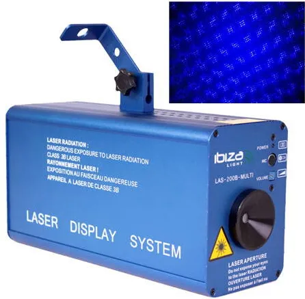 Ibiza Light LASER FIREFLY 200MW ALBASTRU CU DMX