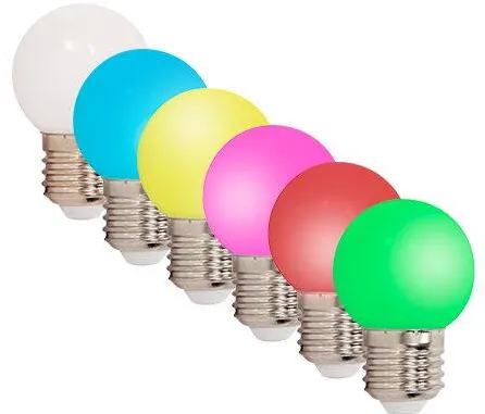 Ibiza Light SET 6 BECURI LED E27 G45 0.5W COLORATE