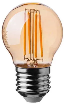 V-TAC BEC LED G45 E27 4W CU FILAMENT 2200K ALB CALD