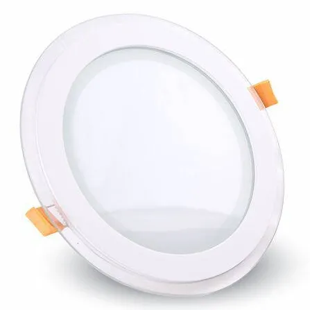 V-TAC Corp iluminat LED rotund incorporabil 18W 6000K alb rece, sticla