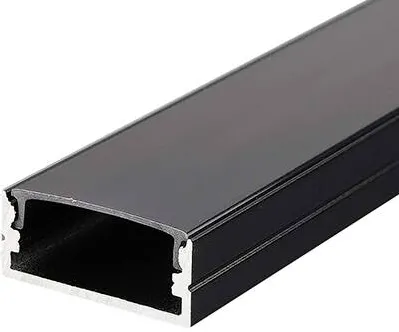 V-TAC Profil aluminiu pentru banda LED 2M 23.5MM x 10MM - negru
