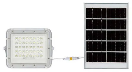 V-TAC Reflector cu incarcare solara 6W 400LM 6400K - alb