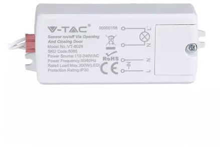 V-TAC SENZOR MISCARE ON/OFF REACTIE LA INCHIDERE/ DESCHIDERE USA