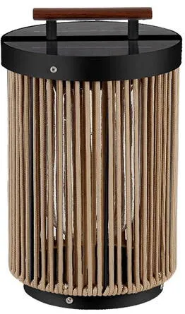 V-TAC LAMPA SOLARA 2.4W 3000K IP65 - NEGRU/MARO