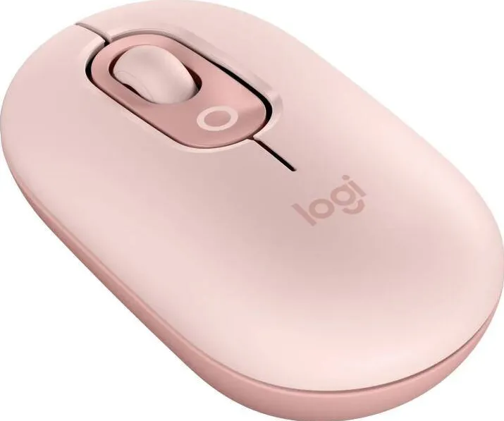 Mouse LOGITECH LOGITECH POP Mouse with emoji - ROSE