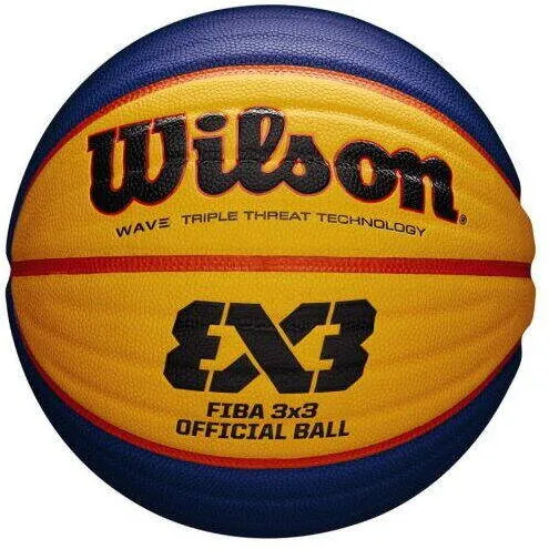 WILSON Minge baschet Wilson FIBA 3X3 Game, minge oficiala, marime 6, galben/albastru