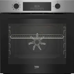 BEKO Cuptor incorporabil Beko BBIM11300XMP , Electric, 72 l, Multifunctional, Autocuratare pirolitica, RecycledNet™, AEROperfect™, SteamShine® Cleaning, 7 functii, Grill, Clasa A+, Inox