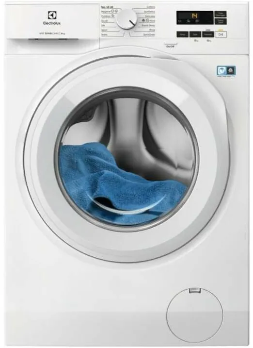 ELECTROLUX Masina de spalat rufe Electrolux EW6F1481E, 8 kg, 1400 rpm, Clasa A, Motor Inverter cu MagnetPermanent, Display LED, SensiCare, TimeManager, Alb