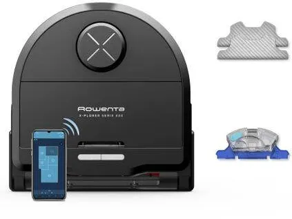 ROWENTA Aspirator robot X-Plorer Seria 220 RR9465WH, Li-Ion, 5600Pa, 0.35L, Negru