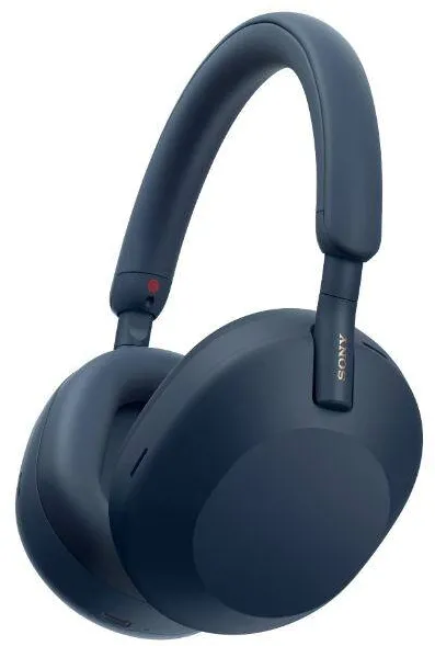 Casti Sony Casti Over the Ear Sony WH-1000XM5L, Wireless, Bluetooth, Noise cancelling, Autonomie baterie 30 ore, Microfon, Alexa si Google Assistant, Albastru