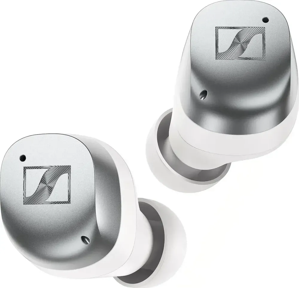 Casti Bluetooth Sennheiser Casti In-Ear Sennheiser Momentum True Wireless 4, Bluetooth, Microfon, White Silver