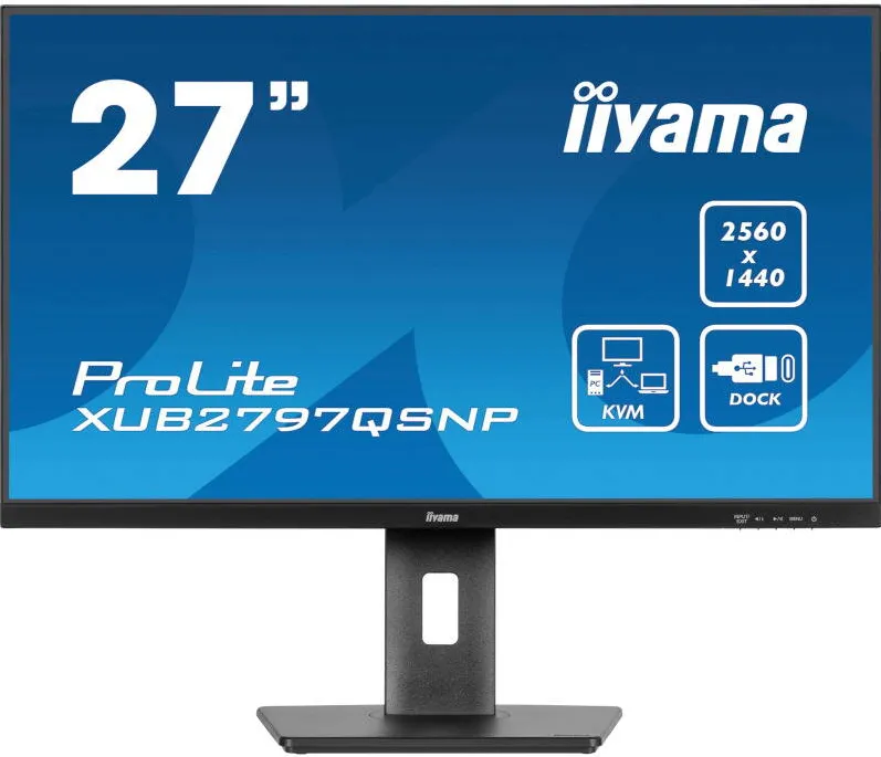 Monitor IIyama ProLite XUB2797QSNP-B1 27 inch QHD IPS 1 ms 100 Hz USB-C