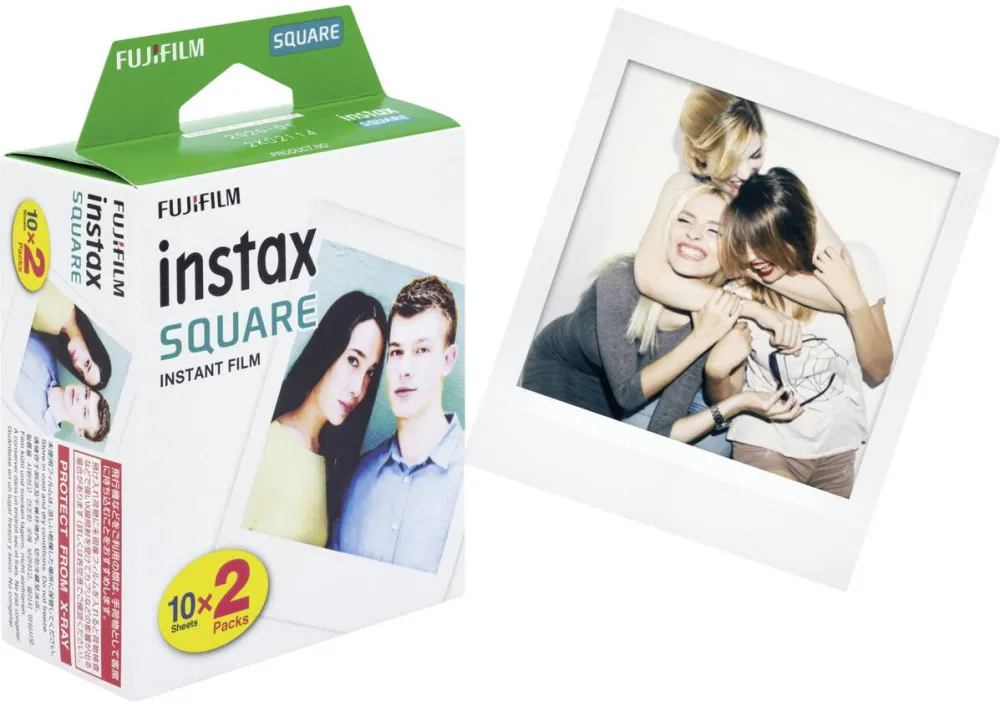 Hartie Foto FUJIFILM 1x2 Instax Square Film white frame