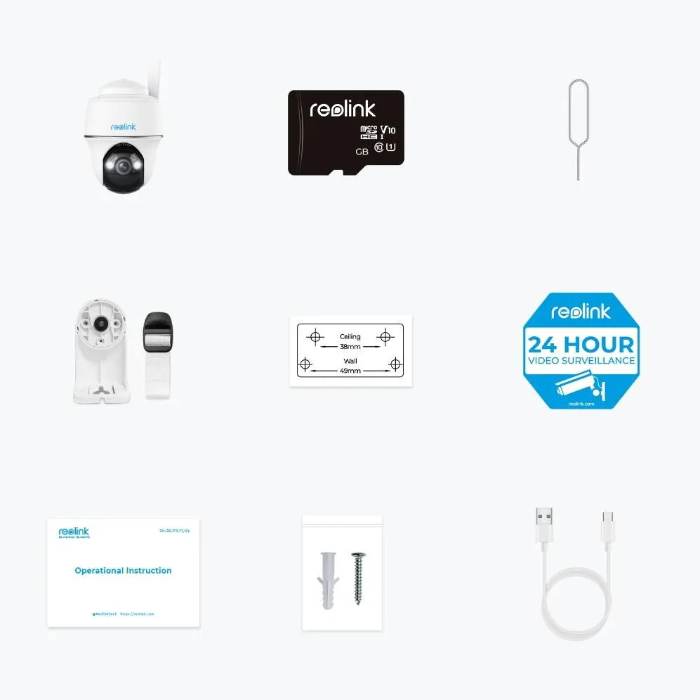 Camera Supraveghere REOLINK Go Series G430 - 5MP Exterior Battery Camera, 4G LTE Network, Person/Vehicle/Animal Detection, 355° Pan & 140° Tilt