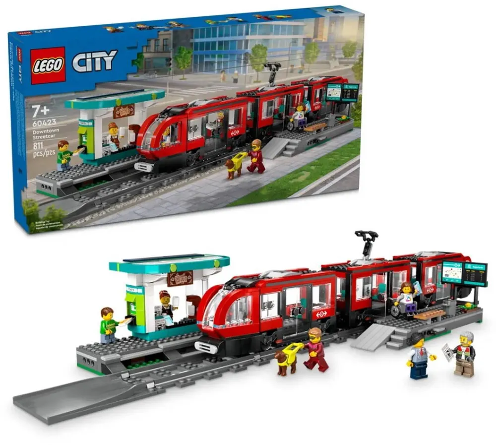 LEGO CITY 60423 Downtown Streetcar and Station