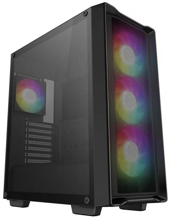 Carcasa PC Deepcool CC560 MESH V2 Black, ventilatoare ARGB