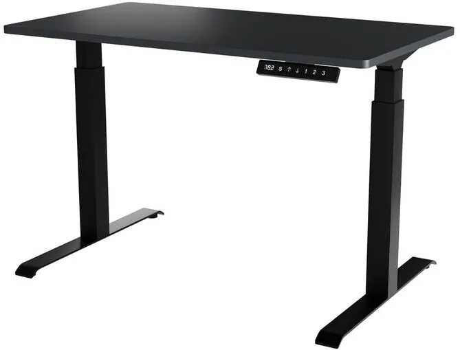 Birou Gaming Cama MEBLE Desk with electric height adjustment MOON 121x67x72-120 black/anthracite