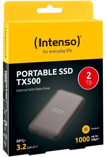 SSD Extern Intenso TX500 2 TB (brown. USB-A 3.2 Gen 2 (10 Gbit/s))