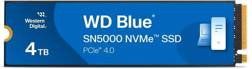 SSD WD Blue SN5000 4 TB M.2 PCI Express 4.0 NVMe