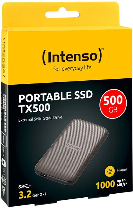SSD Extern Intenso TX500 500GB USB 3.2 Gen 2x1 brown