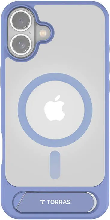Husa Torras Pstand Series pentru iPhone 16 albastru