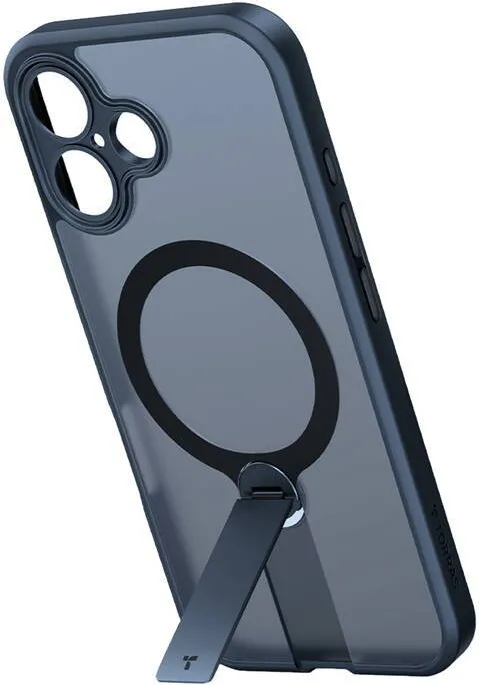 Husa Torras Pstand Spin pentru iPhone 16 Plus negru