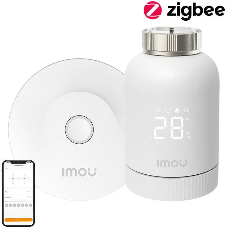 IMOU IMOU KIT-TRV1-EU-2 Thermostatic Valve Kit ZigBee + gateway and 6 adapters